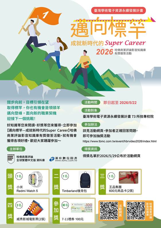 哈佛有獎徵答海報